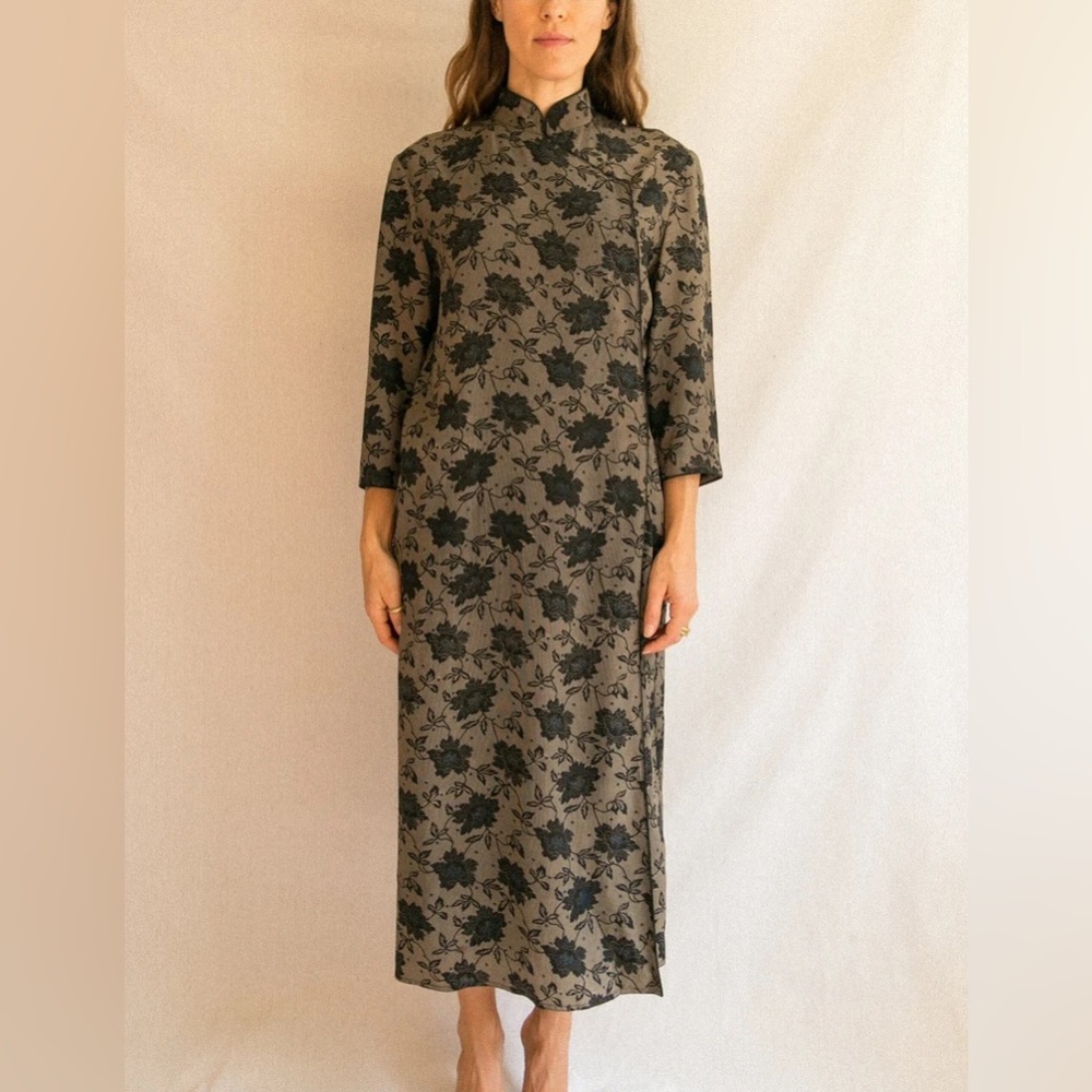 Mandarin collar dress - Picture 6 of 8